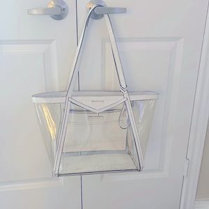 Large Michael Kors clear shoulder bag